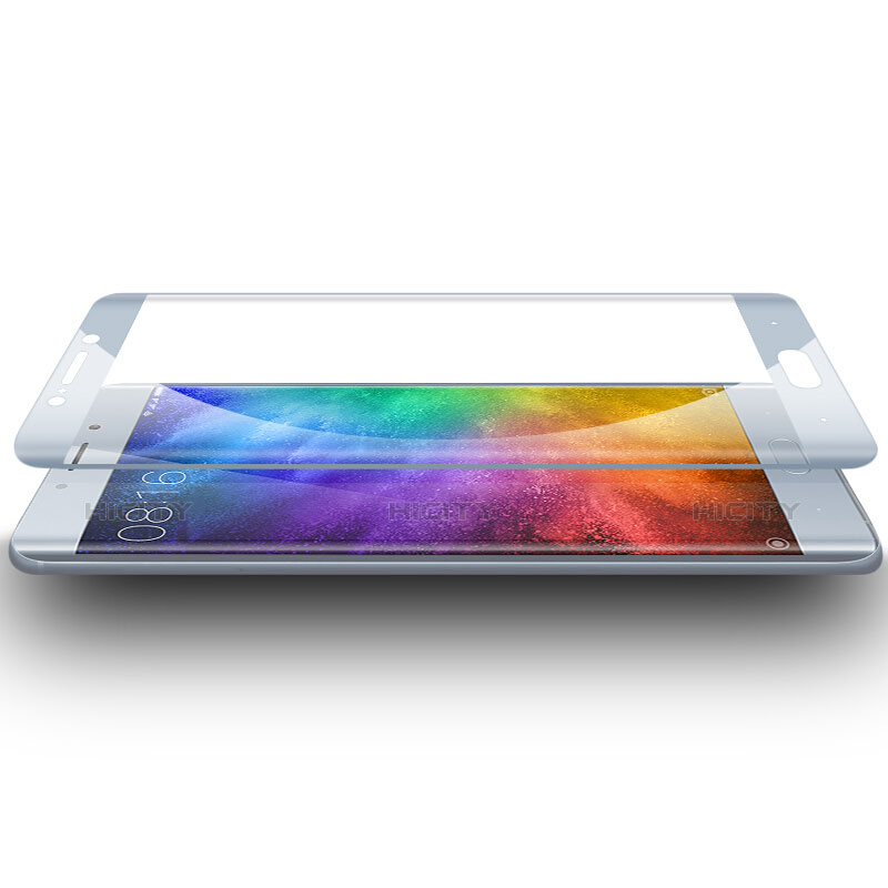 Protector de Pantalla Cristal Templado Integral para Xiaomi Mi Note 2 Special Edition Plata
