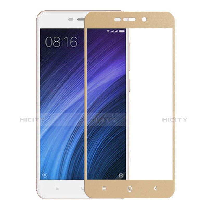 Protector de Pantalla Cristal Templado Integral para Xiaomi Redmi 4A Oro