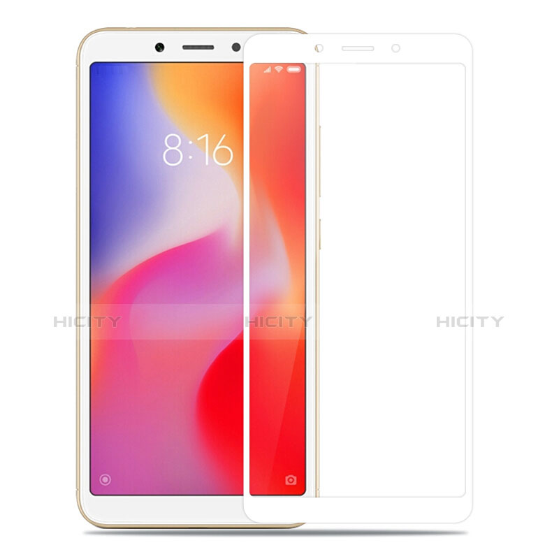 Protector de Pantalla Cristal Templado Integral para Xiaomi Redmi 6A Blanco