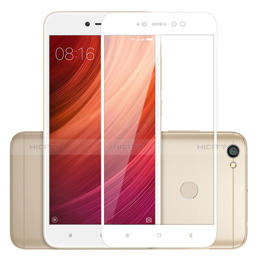 Protector de Pantalla Cristal Templado Integral para Xiaomi Redmi Note 5A Prime Blanco