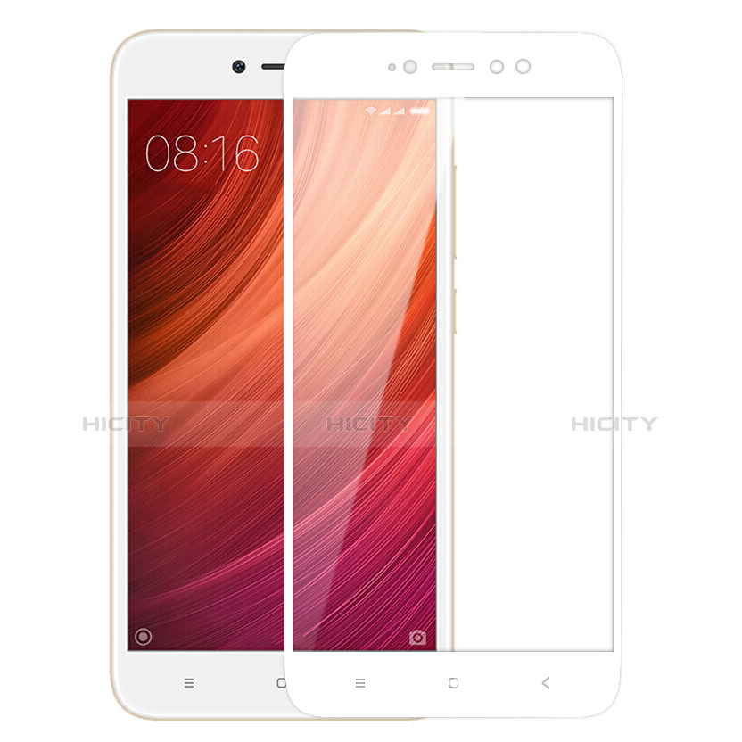 Protector de Pantalla Cristal Templado Integral para Xiaomi Redmi Note 5A Prime Blanco