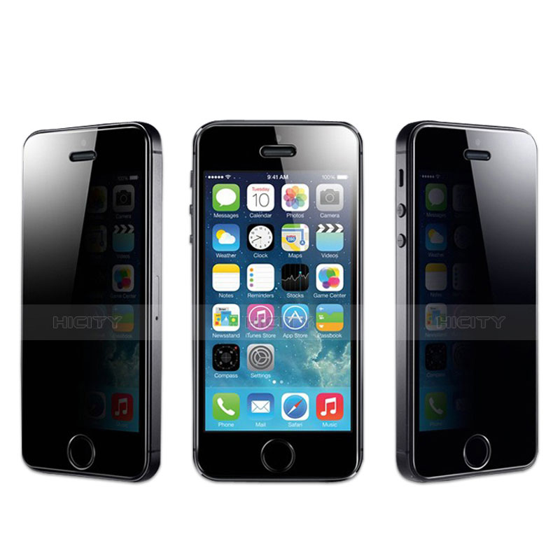 Protector de Pantalla Cristal Templado Privacy para Apple iPhone 5S Azul