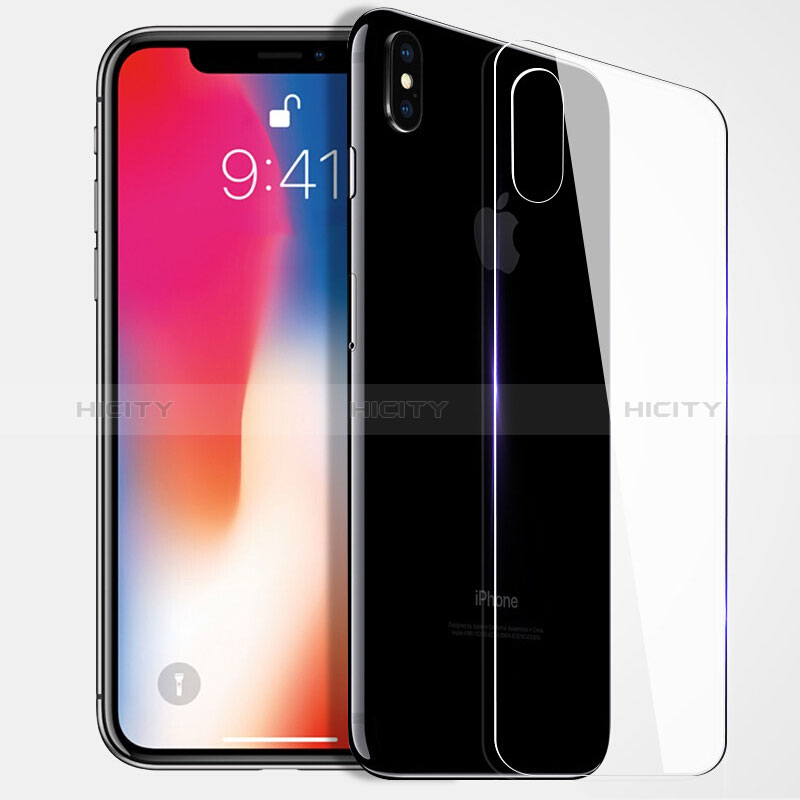 Protector de Pantalla Cristal Templado Trasera B06 para Apple iPhone X Claro