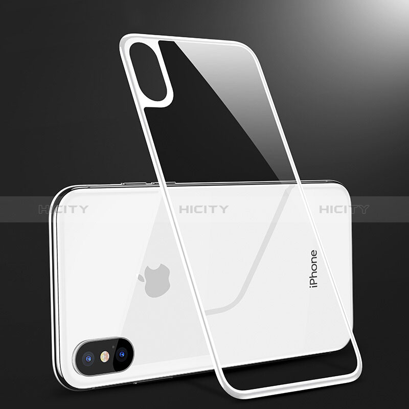 Protector de Pantalla Cristal Templado Trasera B09 para Apple iPhone X Blanco