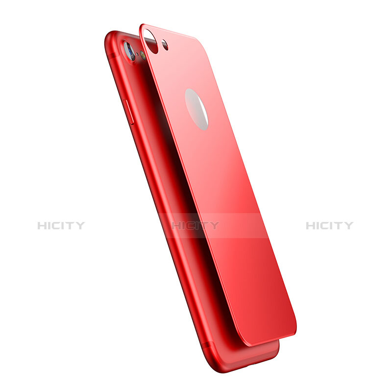 Protector de Pantalla Cristal Templado Trasera para Apple iPhone 7 Rojo