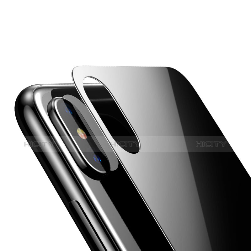 Protector de Pantalla Cristal Templado Trasera para Apple iPhone Xs Negro