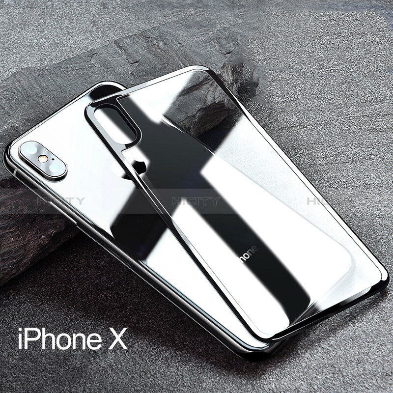 Protector de Pantalla Cristal Templado Trasera Z01 para Apple iPhone X Negro