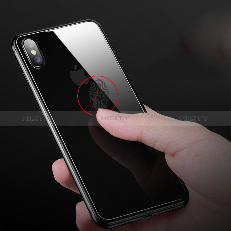 Protector de Pantalla Cristal Templado Trasera Z01 para Apple iPhone X Negro