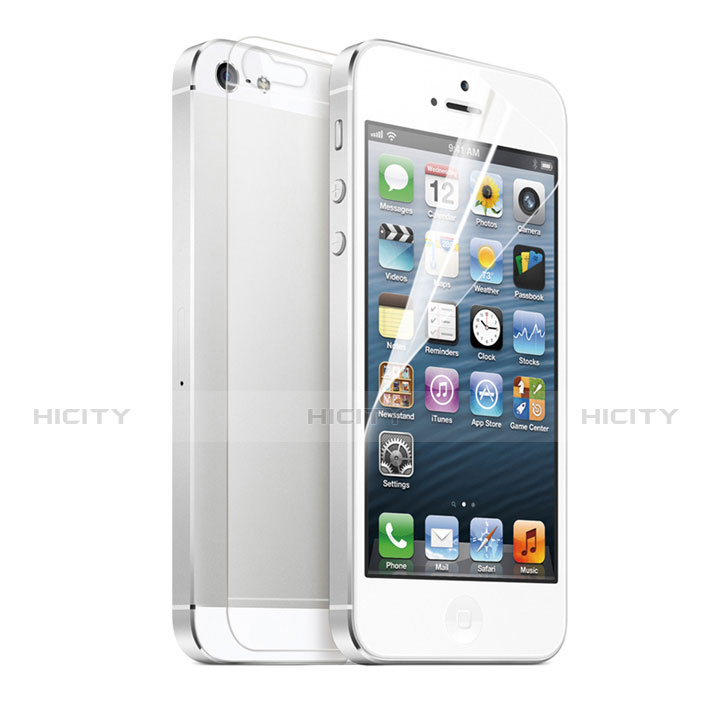 Protector de Pantalla Ultra Clear Frontal y Trasera para Apple iPhone 5S Claro