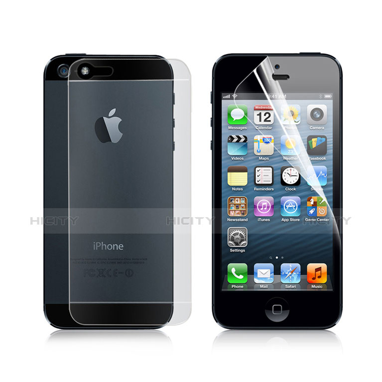 Protector de Pantalla Ultra Clear Frontal y Trasera para Apple iPhone 5S Claro