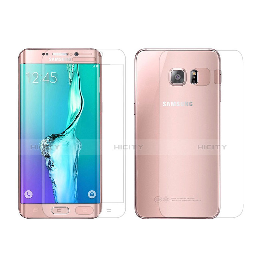 Protector de Pantalla Ultra Clear Frontal y Trasera para Samsung Galaxy S6 Edge SM-G925 Claro