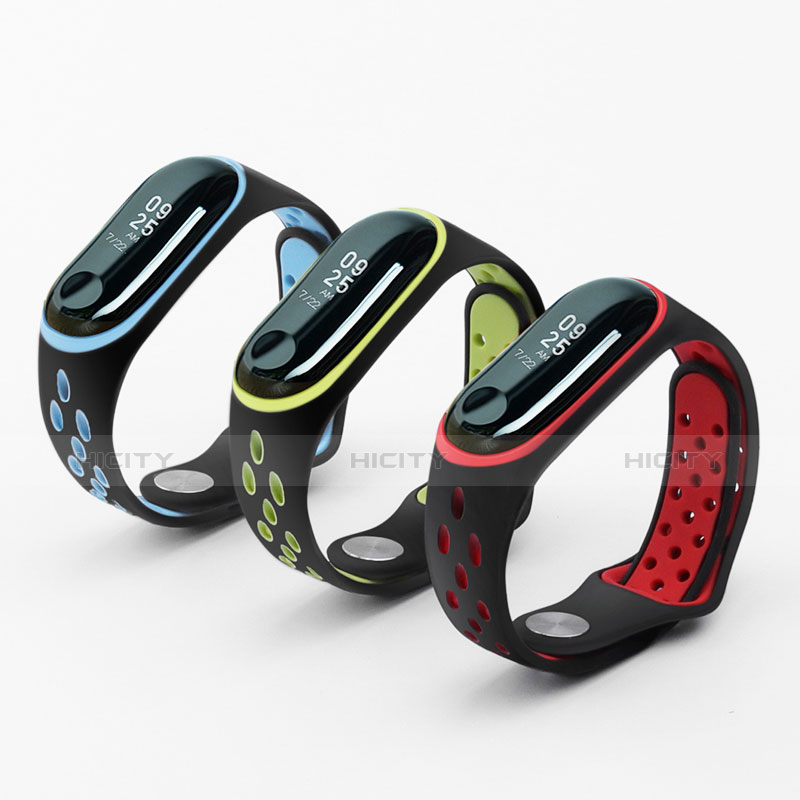 Silicona Correa De Reloj Pulsera Eslabones para Xiaomi Mi Band 3