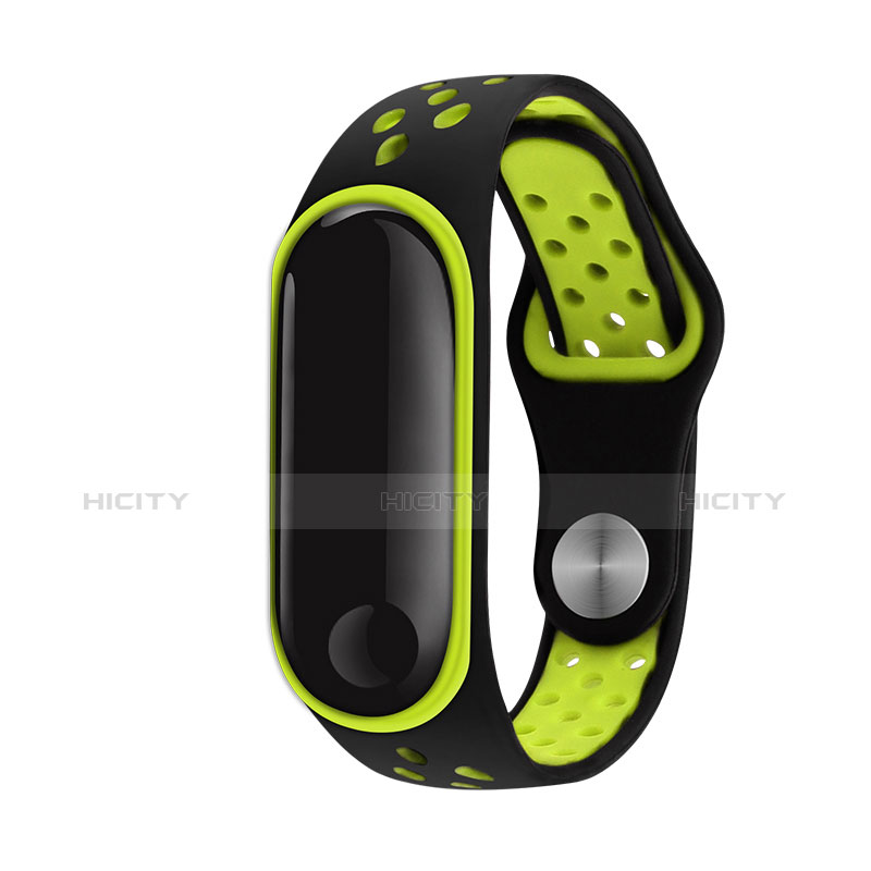 Silicona Correa De Reloj Pulsera Eslabones para Xiaomi Mi Band 3 Verde