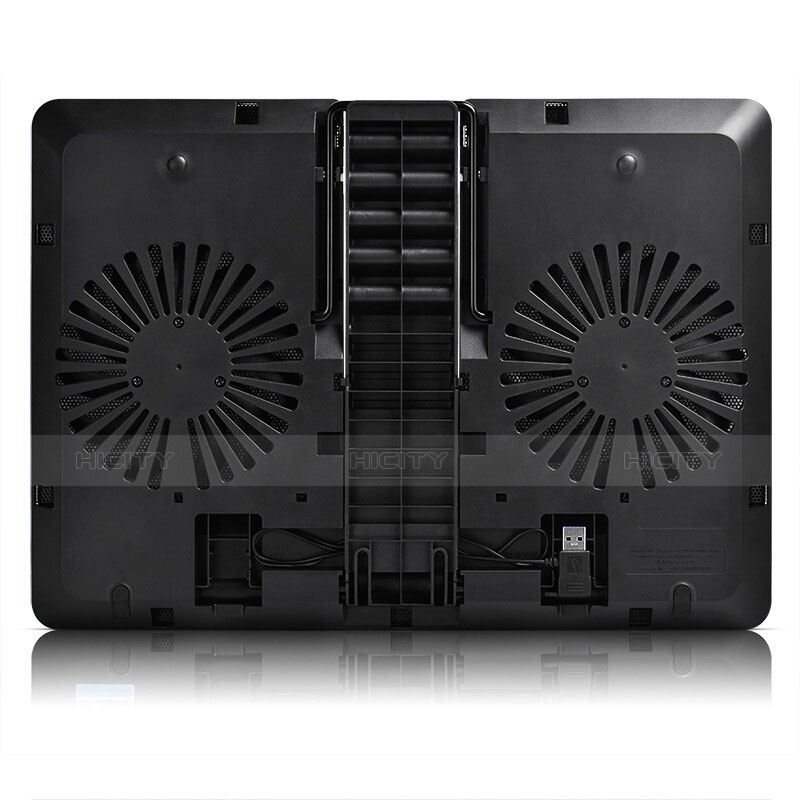 Soporte Ordenador Portatil Refrigeracion USB Ventilador 9 Pulgadas a 16 Pulgadas Universal L01 para Apple MacBook 12 pulgadas Negro