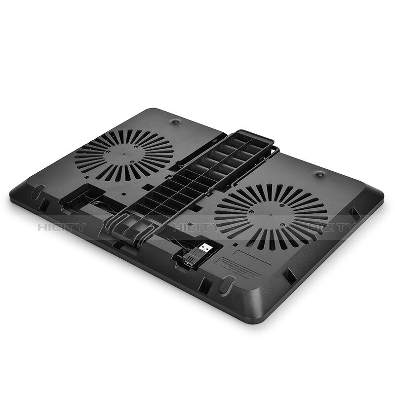 Soporte Ordenador Portatil Refrigeracion USB Ventilador 9 Pulgadas a 16 Pulgadas Universal L01 para Apple MacBook 12 pulgadas Negro