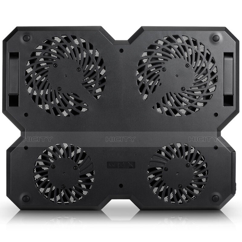 Soporte Ordenador Portatil Refrigeracion USB Ventilador 9 Pulgadas a 16 Pulgadas Universal M06 para Apple MacBook Pro 15 pulgadas Negro