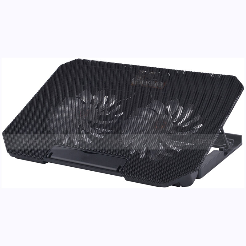 Soporte Ordenador Portatil Refrigeracion USB Ventilador 9 Pulgadas a 16 Pulgadas Universal M16 para Apple MacBook 12 pulgadas Negro