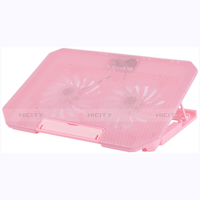 Soporte Ordenador Portatil Refrigeracion USB Ventilador 9 Pulgadas a 16 Pulgadas Universal M16 para Apple MacBook 12 pulgadas Rosa