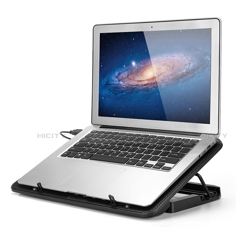 Soporte Ordenador Portatil Refrigeracion USB Ventilador 9 Pulgadas a 16 Pulgadas Universal M18 para Apple MacBook Pro 13 pulgadas (2020) Negro