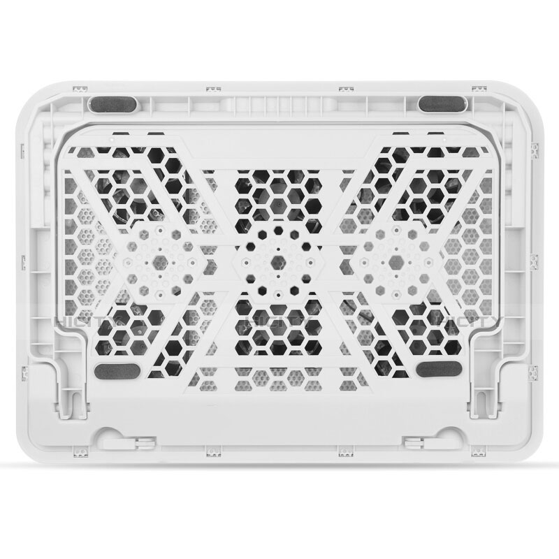 Soporte Ordenador Portatil Refrigeracion USB Ventilador 9 Pulgadas a 16 Pulgadas Universal M18 para Apple MacBook Pro 13 pulgadas Blanco