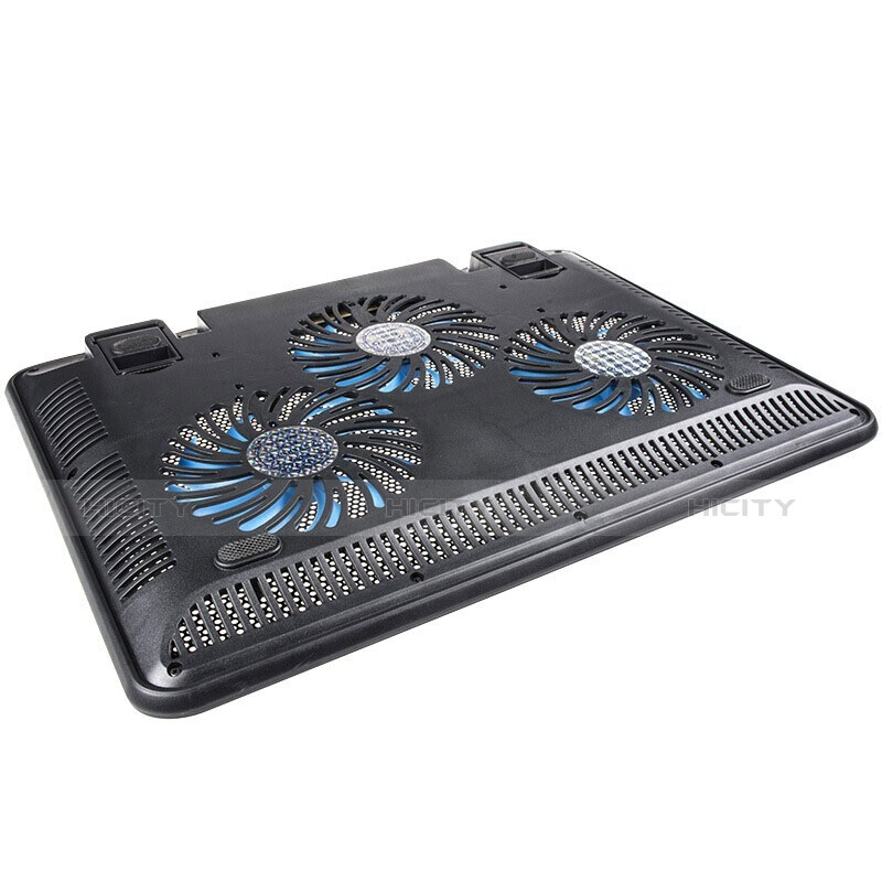 Soporte Ordenador Portatil Refrigeracion USB Ventilador 9 Pulgadas a 17 Pulgadas Universal L04 para Huawei Honor MagicBook 14 Negro