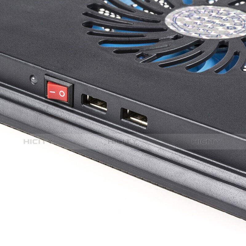 Soporte Ordenador Portatil Refrigeracion USB Ventilador 9 Pulgadas a 17 Pulgadas Universal L04 para Huawei MateBook 13 (2020) Negro
