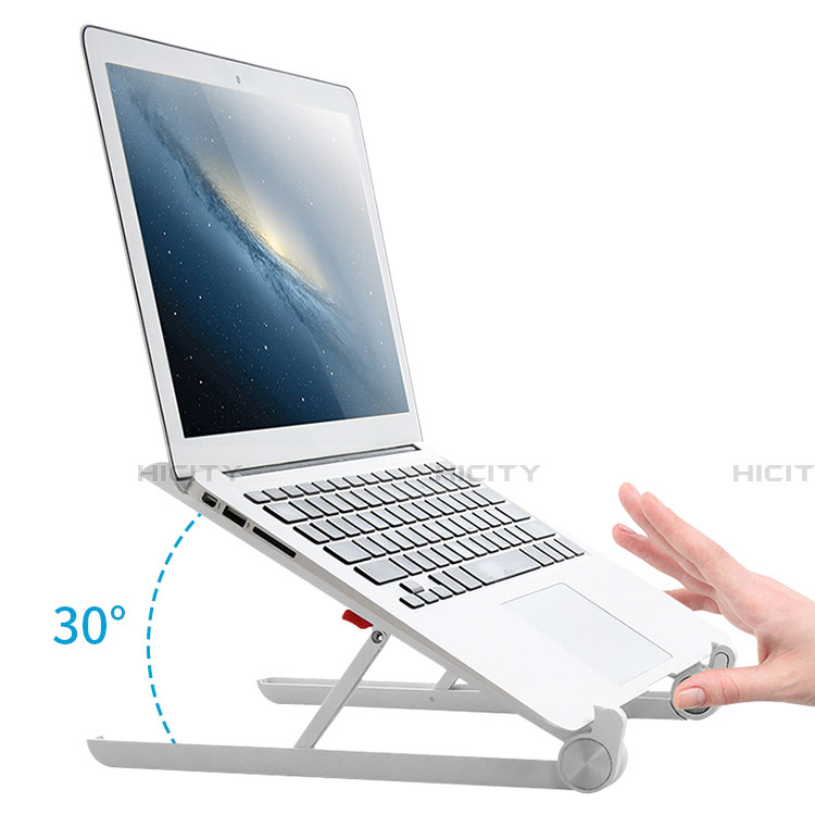 Soporte Ordenador Portatil Universal K13 para Huawei Honor MagicBook 14 Plata