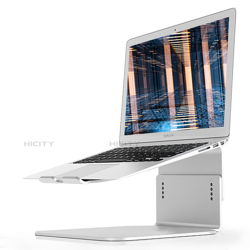 Soporte Ordenador Portatil Universal S09 para Huawei Honor MagicBook 14 Plata