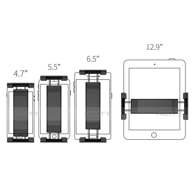 Soporte Universal de Coche Sostenedor De Tableta Tablets Asiento Trasero para Apple iPad 10.2 (2020)