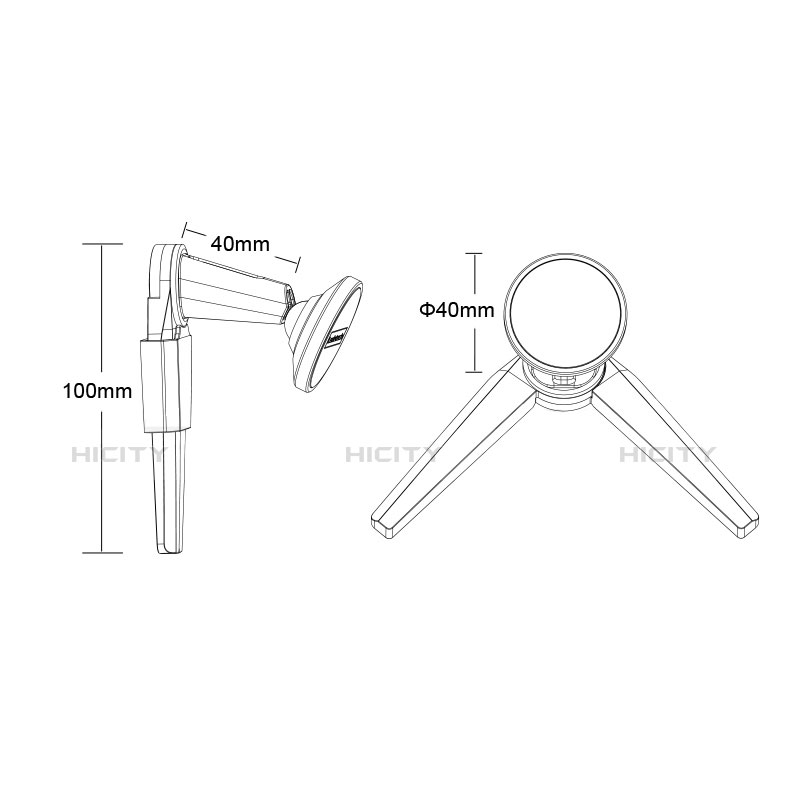 Soporte Universal De Movil Sostenedor Magnetico Blanco