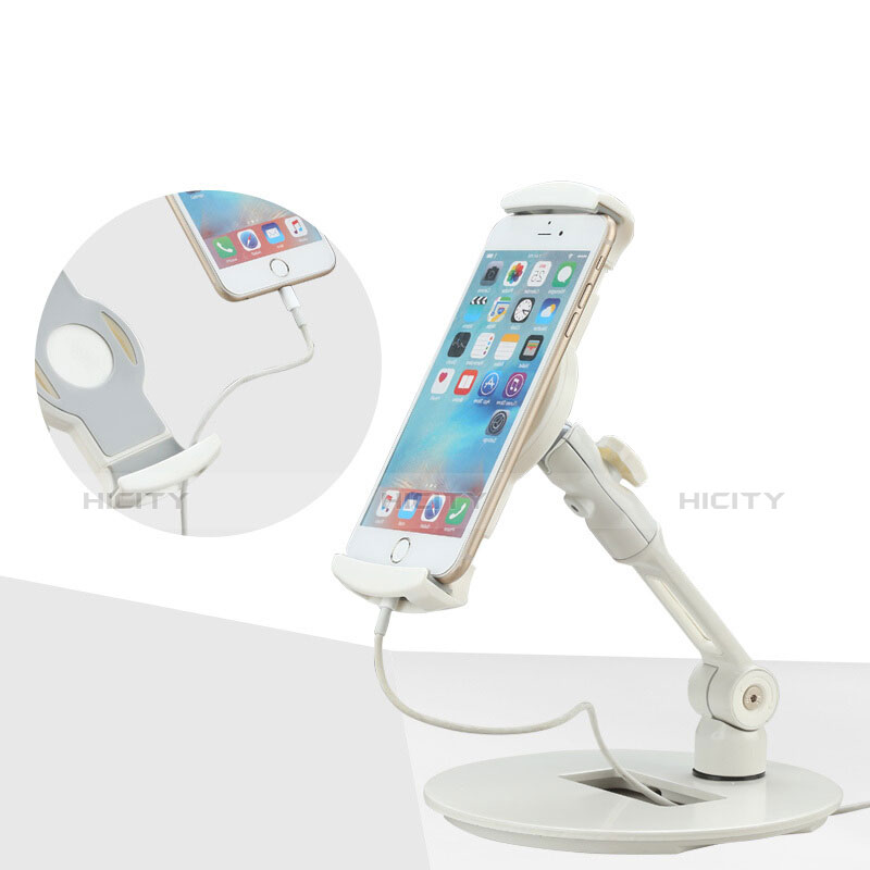 Soporte Universal Sostenedor De Tableta Tablets Flexible H06 para Apple iPad Mini Blanco