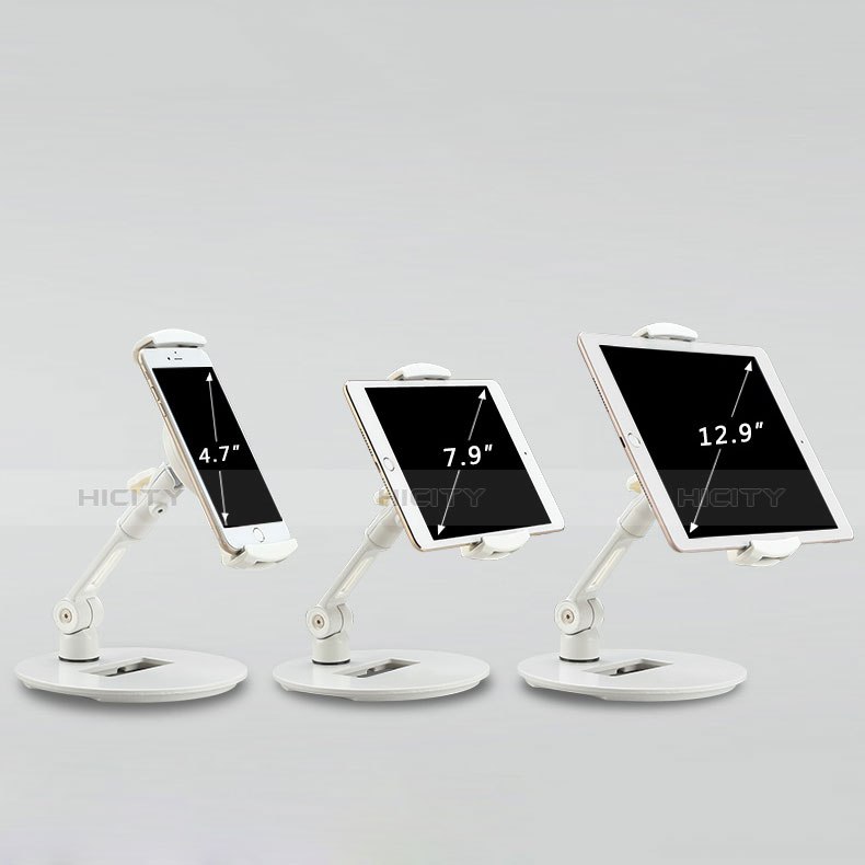 Soporte Universal Sostenedor De Tableta Tablets Flexible H06 para Samsung Galaxy Tab S6 10.5 SM-T860 Blanco