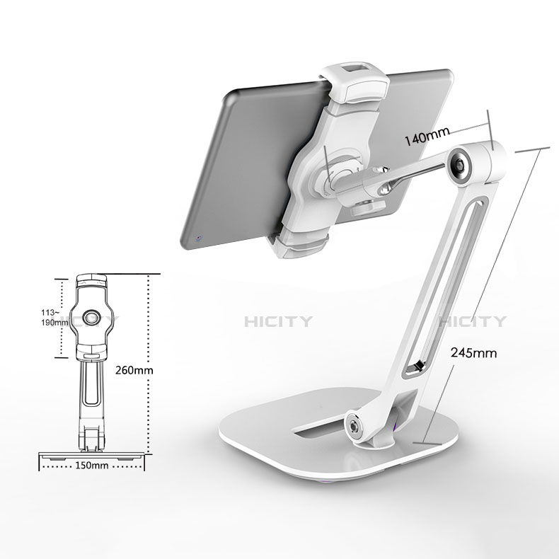 Soporte Universal Sostenedor De Tableta Tablets Flexible H10 para Amazon Kindle Paperwhite 6 inch Blanco