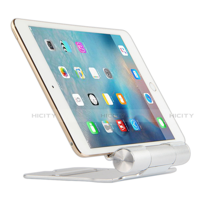 Soporte Universal Sostenedor De Tableta Tablets Flexible K14 para Apple iPad 3 Plata