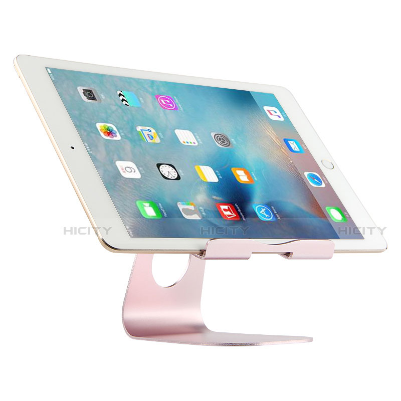 Soporte Universal Sostenedor De Tableta Tablets Flexible K15 para Apple iPad Mini 4 Oro Rosa
