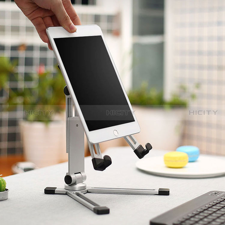 Soporte Universal Sostenedor De Tableta Tablets Flexible K19 para Apple iPad 10.2 (2019) Plata