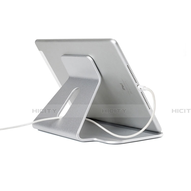 Soporte Universal Sostenedor De Tableta Tablets Flexible K21 para Apple iPad 3 Plata