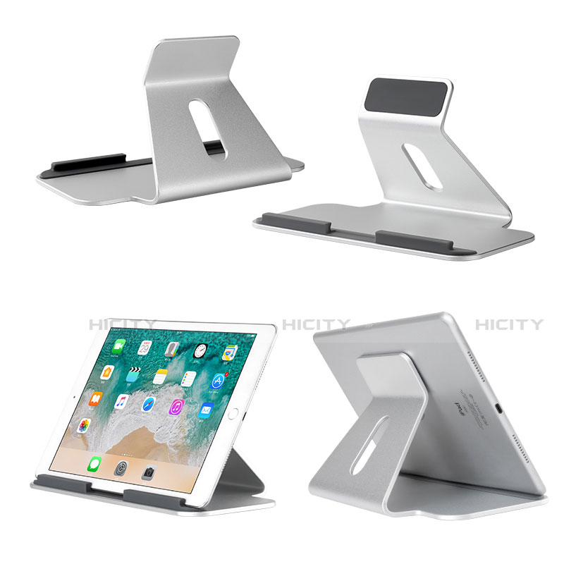 Soporte Universal Sostenedor De Tableta Tablets Flexible K21 para Apple iPad Air 4 10.9 (2020) Plata