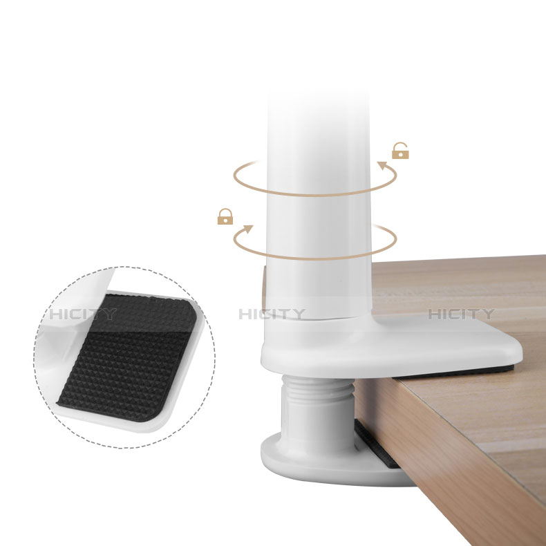 Soporte Universal Sostenedor De Tableta Tablets Flexible T30 para Huawei Mediapad X1 Blanco