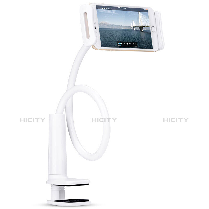 Soporte Universal Sostenedor De Tableta Tablets Flexible T38 para Samsung Galaxy Note 10.1 2014 SM-P600 Blanco