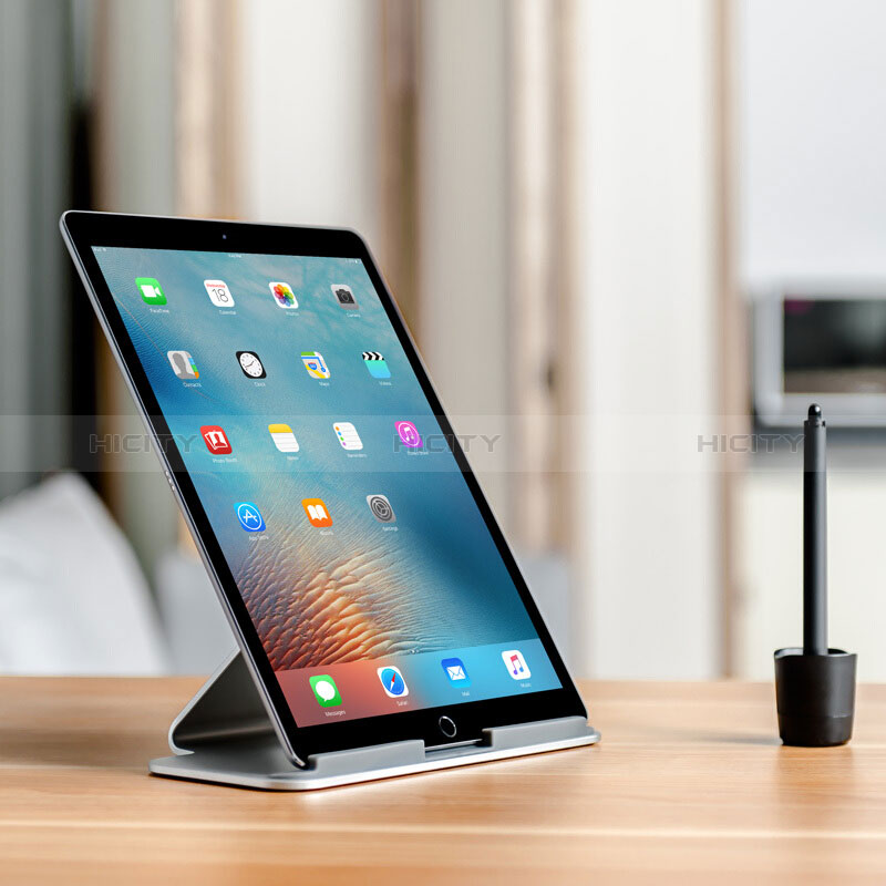 Soporte Universal Sostenedor De Tableta Tablets T25 para Apple iPad Pro 12.9 (2021) Plata