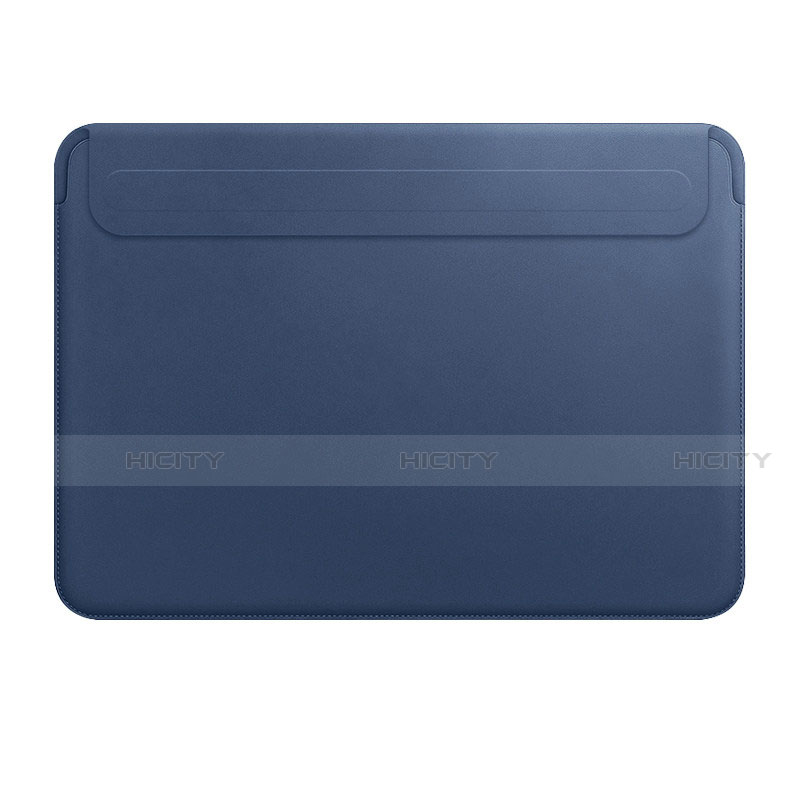 Suave Cuero Bolsillo Funda L01 para Apple MacBook 12 pulgadas Azul
