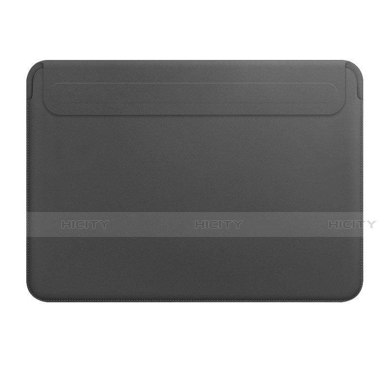 Suave Cuero Bolsillo Funda L01 para Apple MacBook 12 pulgadas Negro