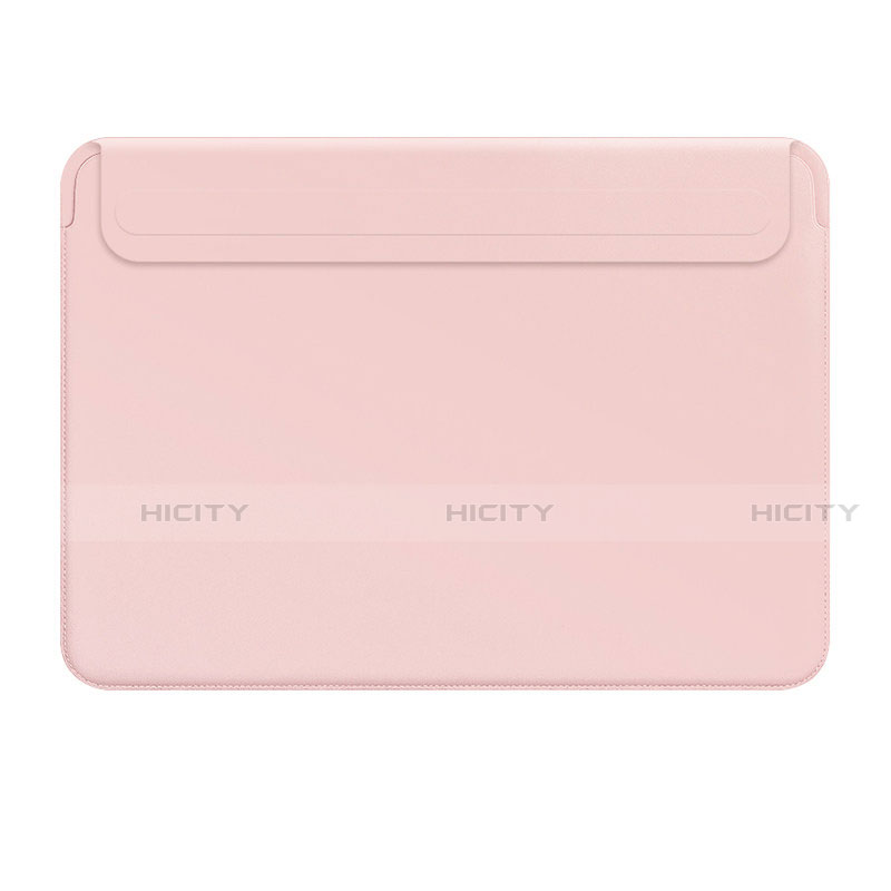 Suave Cuero Bolsillo Funda L01 para Apple MacBook 12 pulgadas Rosa