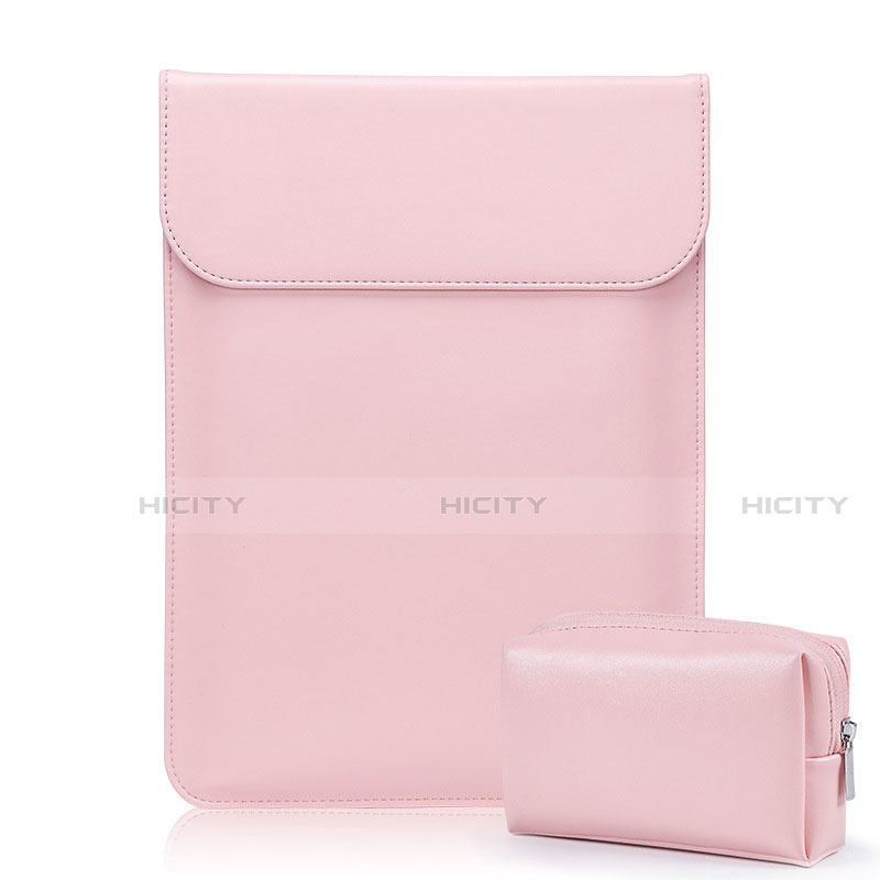 Suave Cuero Bolsillo Funda L02 para Samsung Galaxy Book Flex 15.6 NP950QCG Rosa