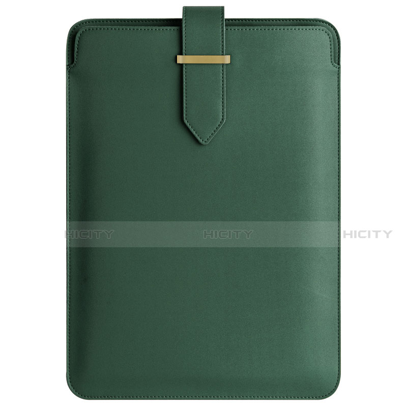 Suave Cuero Bolsillo Funda L04 para Apple MacBook 12 pulgadas Verde