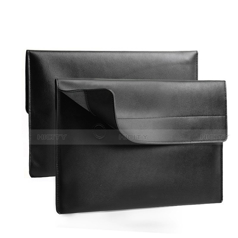 Suave Cuero Bolsillo Funda L11 para Apple MacBook Air 11 pulgadas Negro