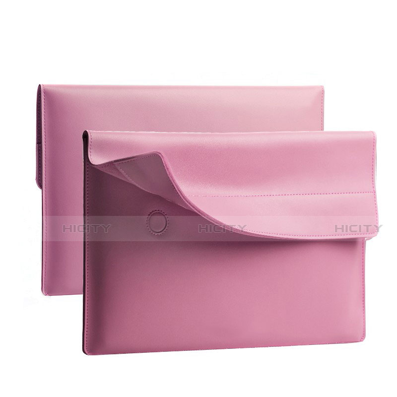 Suave Cuero Bolsillo Funda L11 para Apple MacBook Air 13.3 pulgadas (2018) Rosa