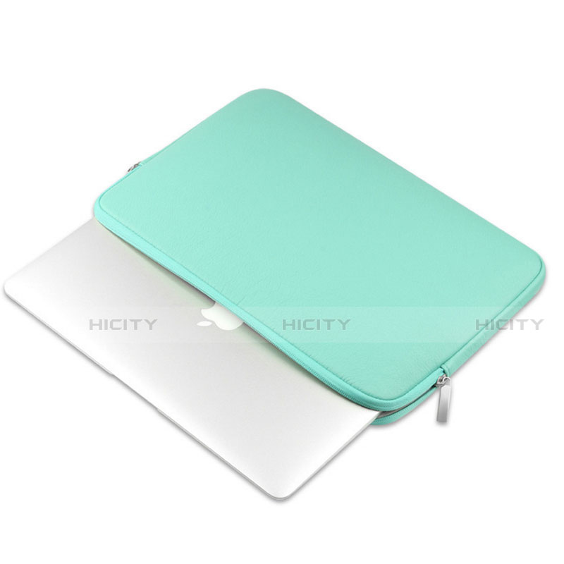 Suave Cuero Bolsillo Funda L16 para Apple MacBook 12 pulgadas Verde