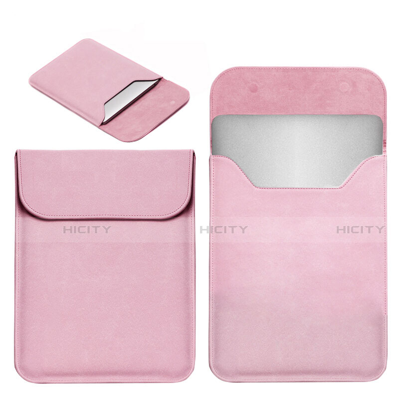 Suave Cuero Bolsillo Funda L19 para Apple MacBook 12 pulgadas Rosa